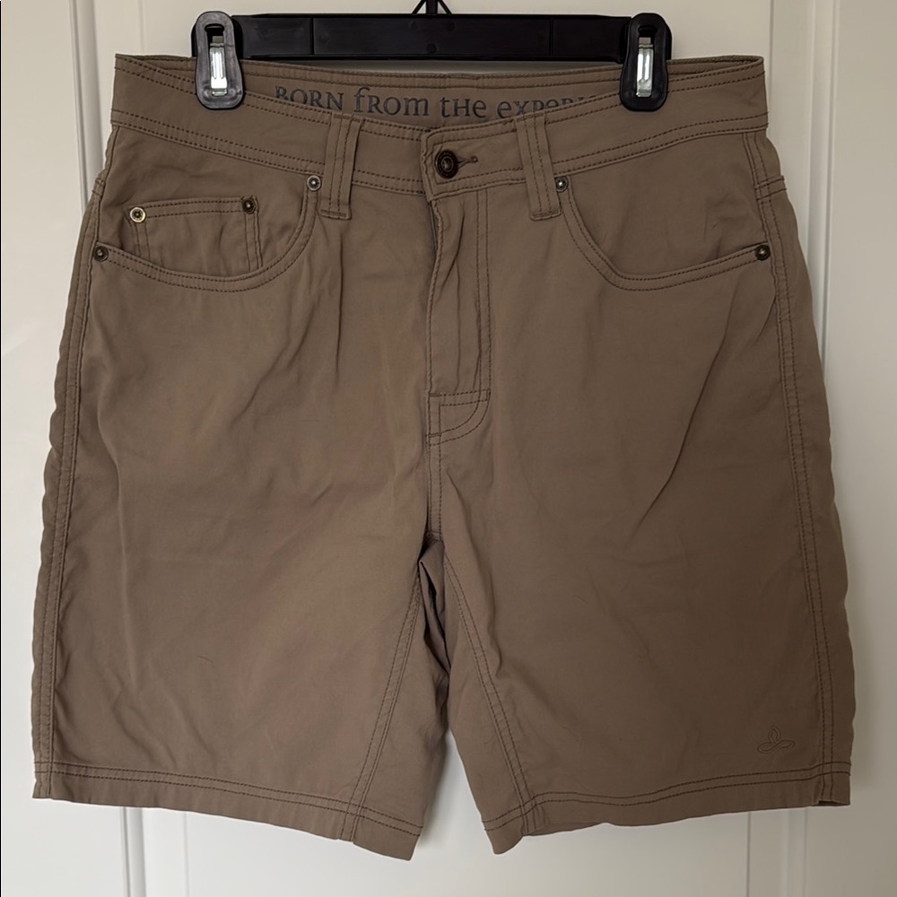 Men’s Prana Brion 9” Inseam Casual Shorts, Sandbar Color